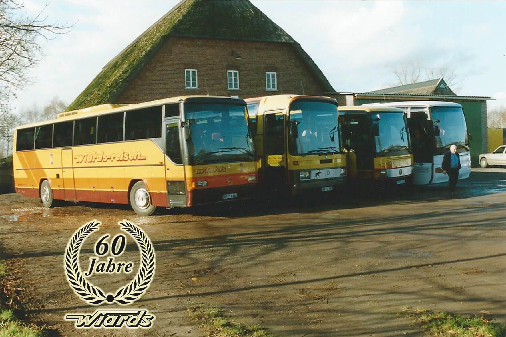 60 Jähriges Jubiläum Reisebus-Fuhrpark - Unternehmensgeschichte  Wiards Reisen in Elsfleth